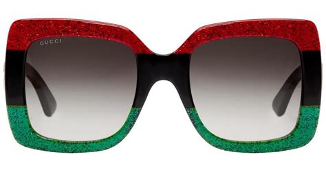 gucci black and red sunglasses|gucci sunglasses red green stripe.